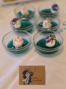 Nachtisch Olafs Pool-Party in der Jugendherberge Gerolstein