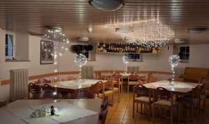 Jugendherberge Manderscheid für Silvester dekoriert