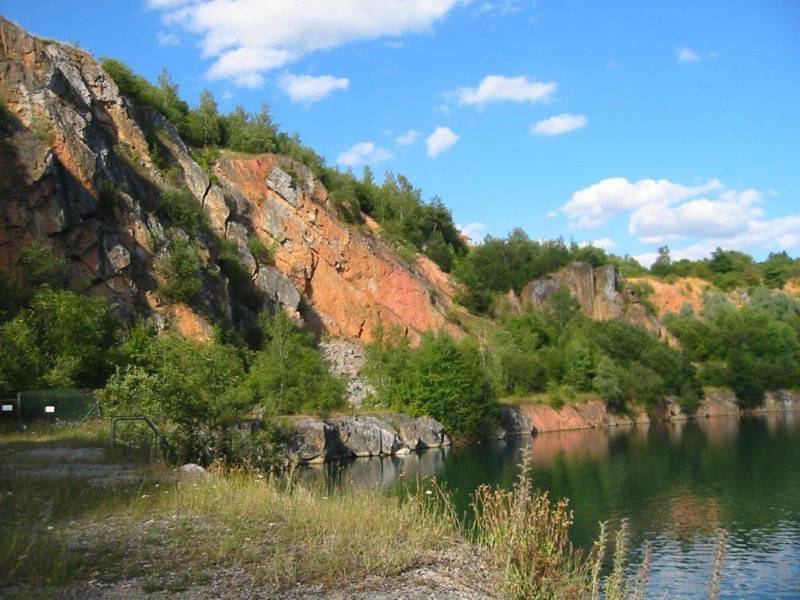 Blick auf den Baggersee Diez