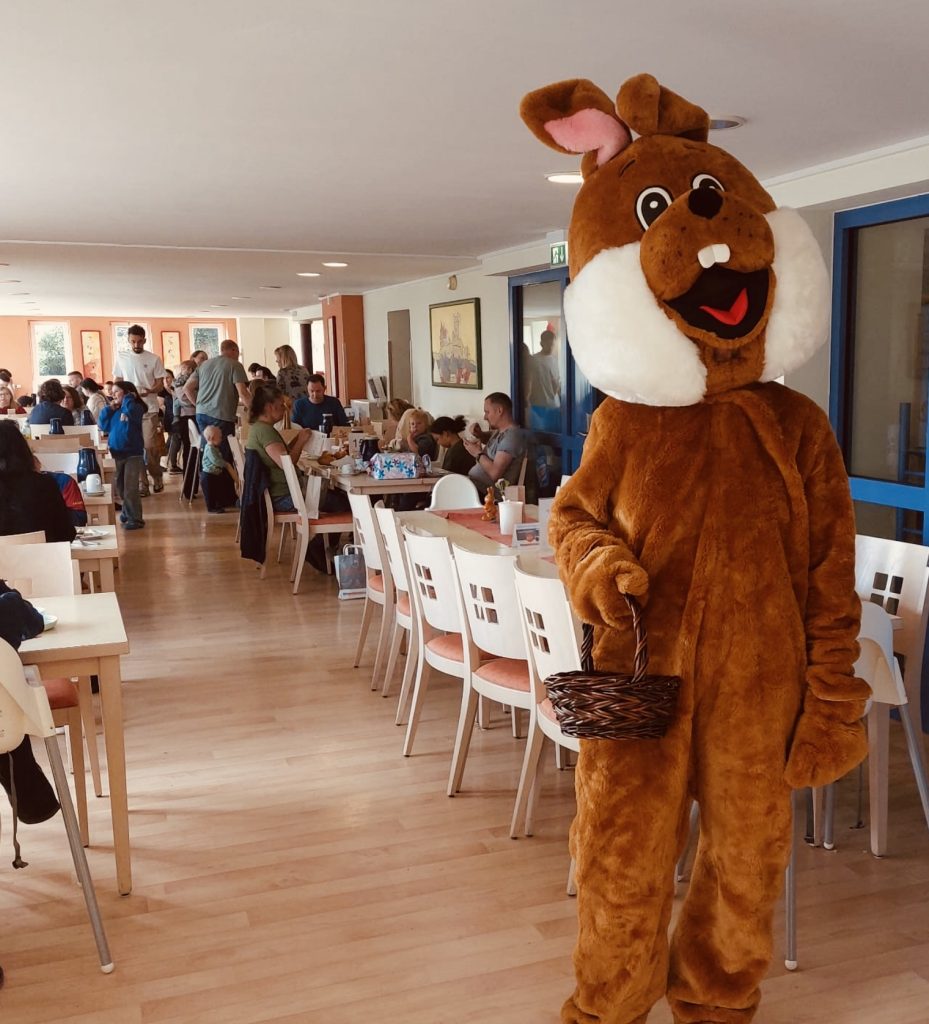 Osterhase in der Jugendherberge Bingen