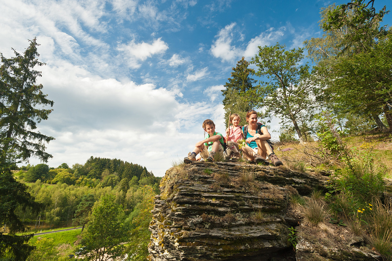 Familienausflug auf der Traumschleife Frau Holle © Dominik Ketz, Rheinland-Pfalz Tourismus GmbH